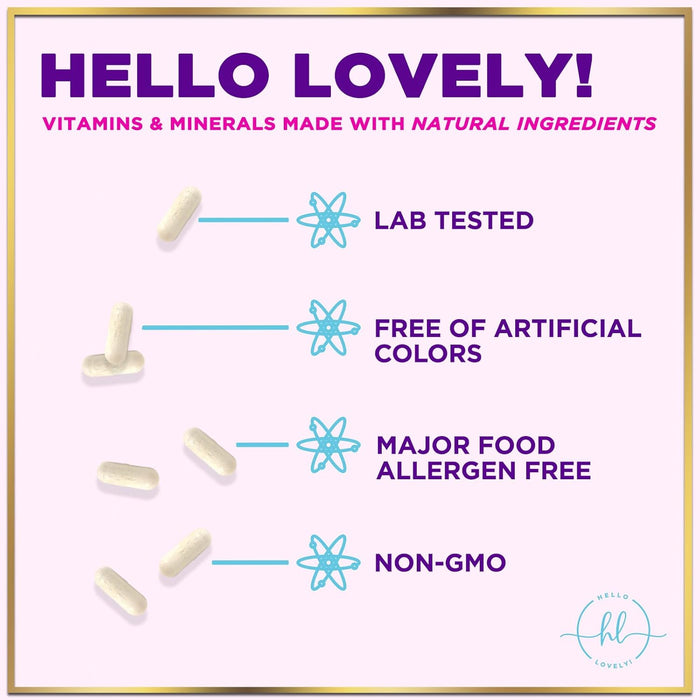 Multivitamin for Women - 3X Strength Daily Women Multivitamin, Vitamins A, D, C, E, Biotin, Folic Acid, Calcium, & Iron, Complete Multi Vitamin for Beautiful Hair & Skin, Bottled in USA, 60 Capsules