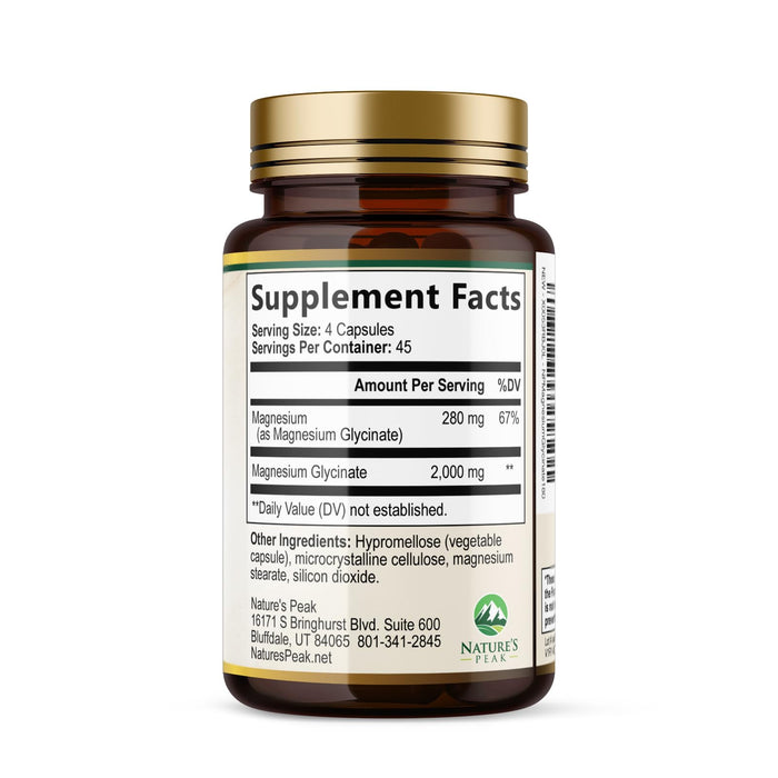 Magnesium Glycinate 500mg – 180 Tablets