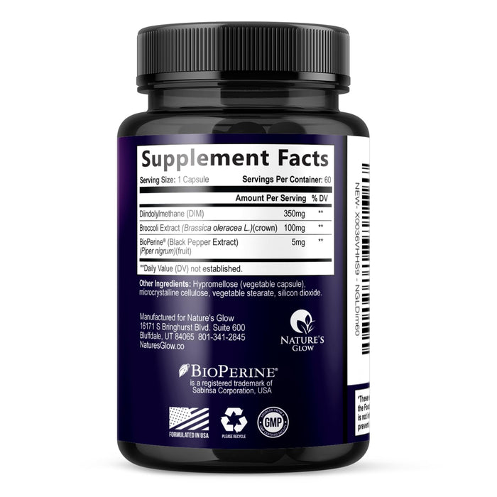 Menopause Supplements for Women with DIM - Natural Hormone Support for Women, Menopause Relief and Balance Antioxidant for Energy & Skin Health, Hot Flashes and Night Sweats Support - 60 Capsules