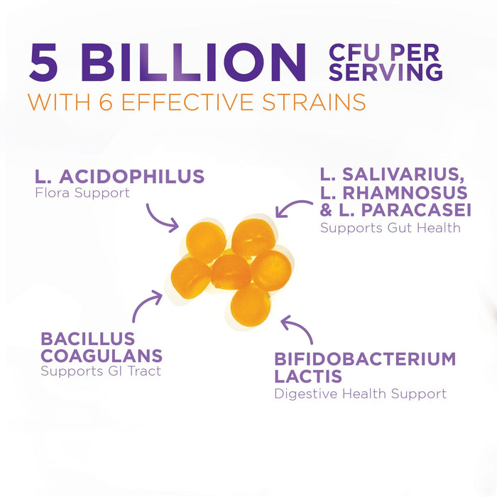 Daily Probiotic Gummies – 5 Billion CFU – 60 Gummies