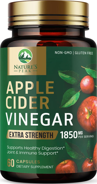 Apple Cider Vinegar Capsules ACV 1877mg – 60 Capsules