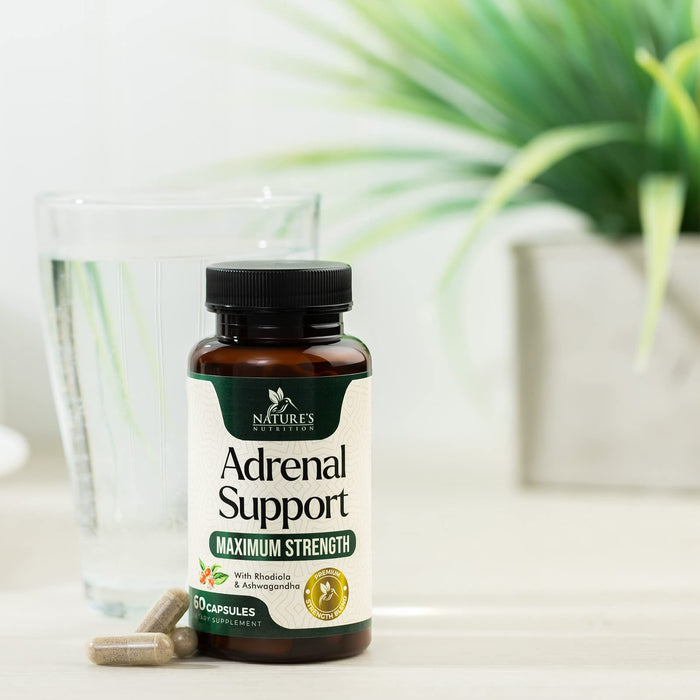 Adrenal Support Supplements Cortex Complex, Best Energy Supplement, Supports Cortisol Health & Energy Levels, Daily Ashwagandha for Women & Men, Supports Adrenal Fatigue & Immune System, 60 Capsules