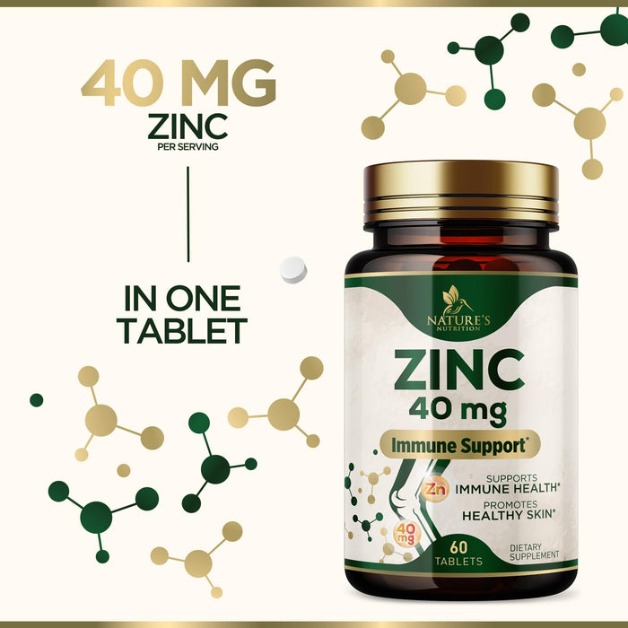 Zinc 40mg – 60 Tablets