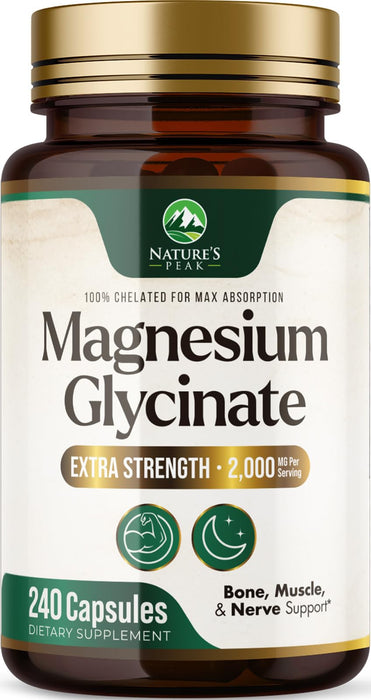 Magnesium Glycinate 500mg – 240 Tablets