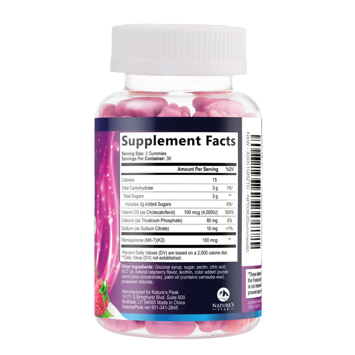 D3 K2 Gummies – 60 Gummies