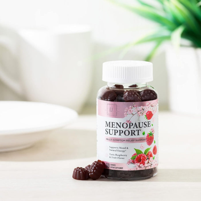 Menopause Supplements for Women - Complete Natural Mild Hot Flashes & Night Sweats Support, Multi Benefit Menopause Relief Gummy, Support for Balance & Energy, Gluten-Free & Non-GMO - 60 Gummies