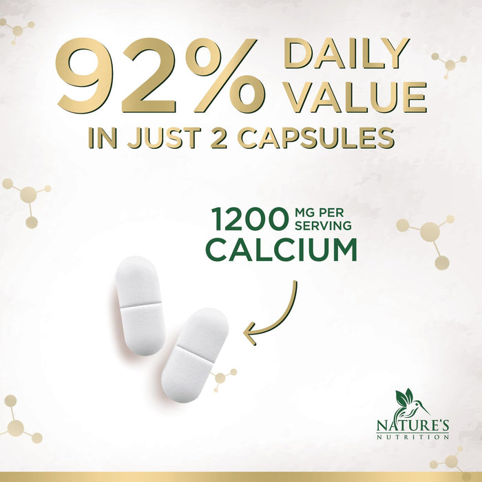 Calcium 1200 mg with Vitamin D3 – 180 Tablets
