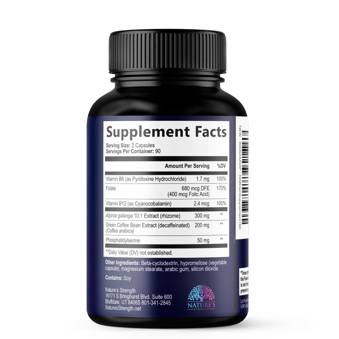 Brain Memory Supplement Pills - Nootropics Support for Concentration, Clarity, Alertness & Focus - Brain Health with Bacopa, Cognitive Vitamins, Phosphatidylserine, DMAE - Brain Booster - 180 Capsules