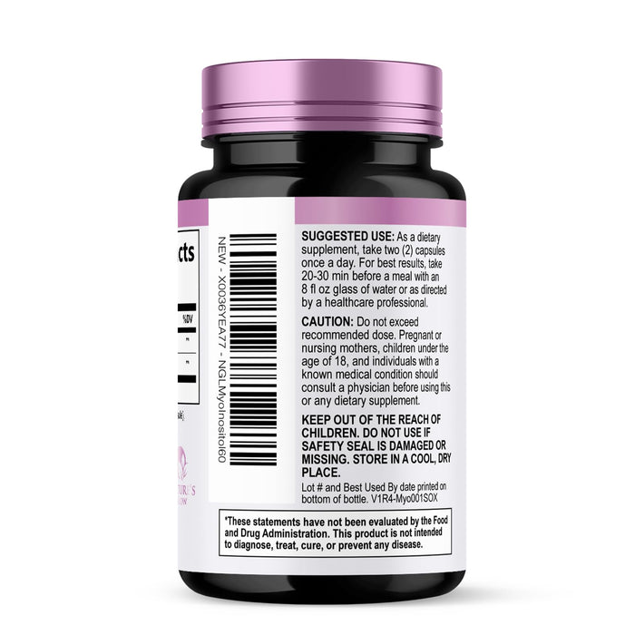 Myo-Inositol & D-Chiro Inositol 1025mg – 60 Capsules