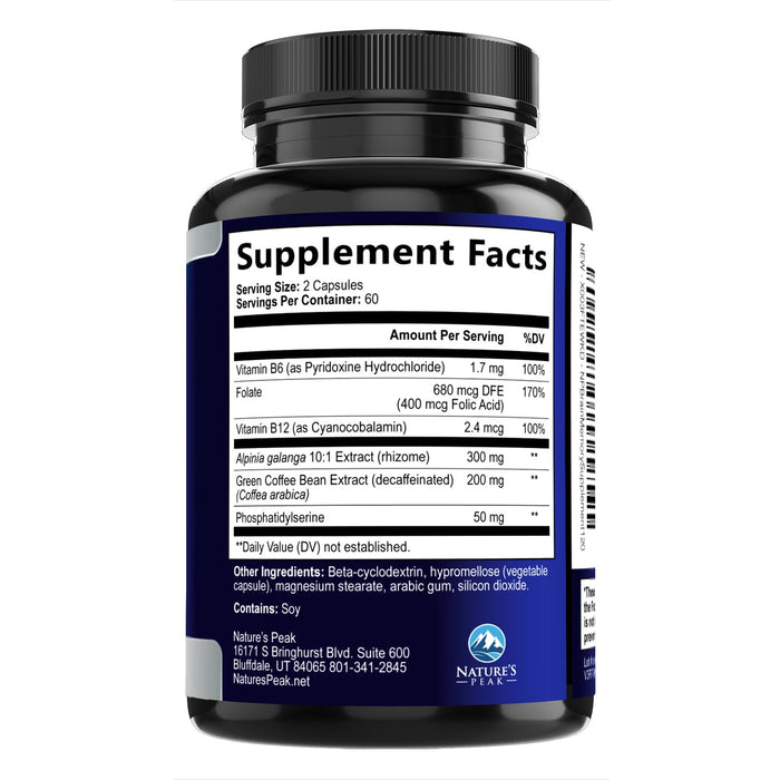 Brain Memory Supplement Pills - Nootropics Support for Concentration, Clarity, Alertness & Focus - Brain Health with Bacopa, Cognitive Vitamins, Phosphatidylserine, DMAE - Brain Booster - 120 Capsules