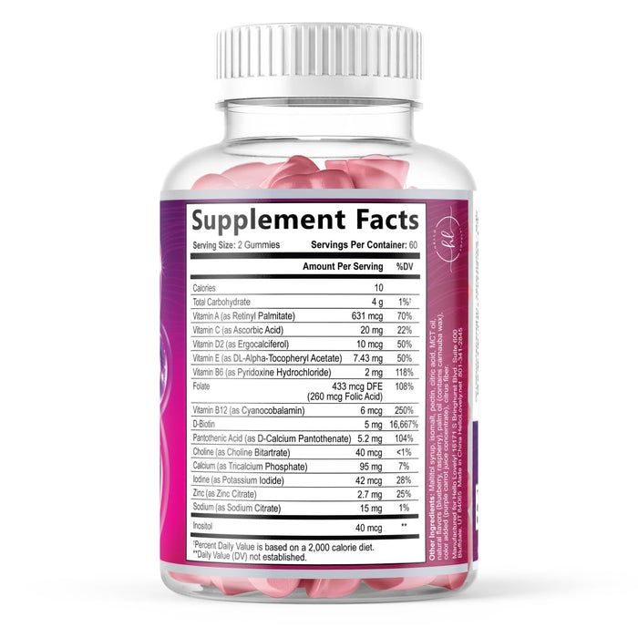 Hair Vitamins Gummy for Women with Biotin 5000 mcg, Sugar-Free Hair Growth Support with Vitamins E & C, Thicker, Stronger & Beautiful Hair, Skin & Nails, Hair Health Support Supplement - 120 Gummies