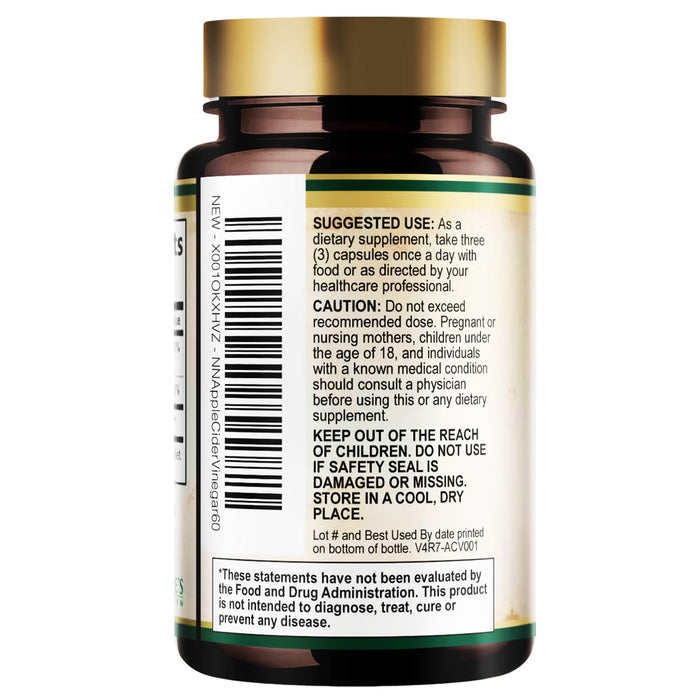 Apple Cider Vinegar Capsules 1877mg - Extra Strength Detox & Cleanse with Vitamin D & Zinc - Premium ACV Pills with Joint Natural Digestion & Immune Support - Vegetarian Supplement - 60 Capsules