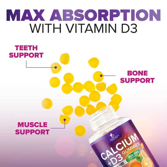 Chewable Calcium – 400 IU – 120 Gummies