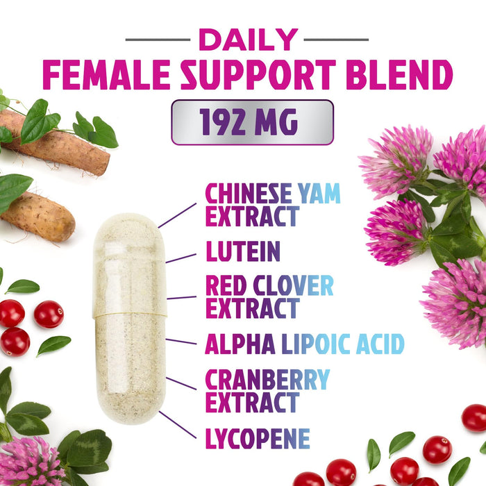 Multivitamin for Women with Vitamins A, C, D, E, B6, B12, Zinc, Calcium & Magnesium, Womens Daily Multi Vitamin Multimineral Supplement for Bone Health, Energy & Immune Support, Non-GMO - 60 Capsules