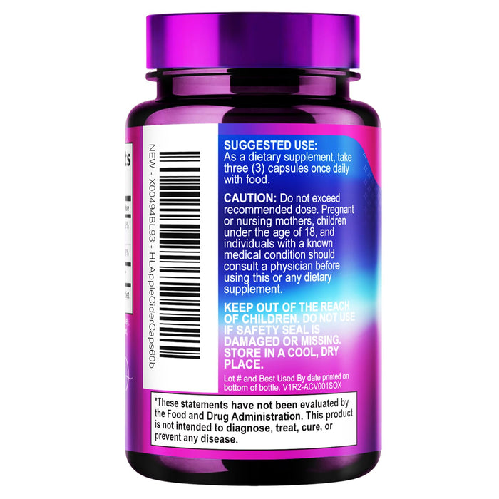 Apple Cider Vinegar Pills from the Mother - 1877mg of ACV with Vitamin D3 & Zinc, Non-GMO & Gluten Free, ACV Supplement for Digestion, Energy & Immune Support, Apple Vinegar Capsules - 60 Capsules
