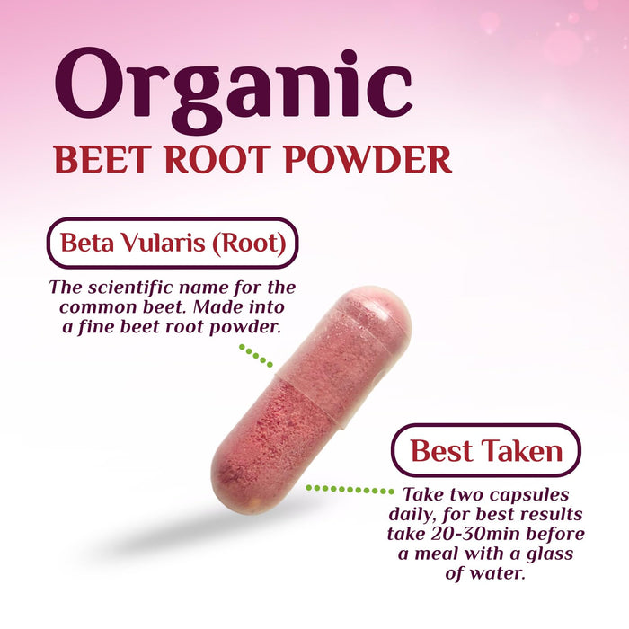 Beet Root Capsules 1950mg – 120 Count