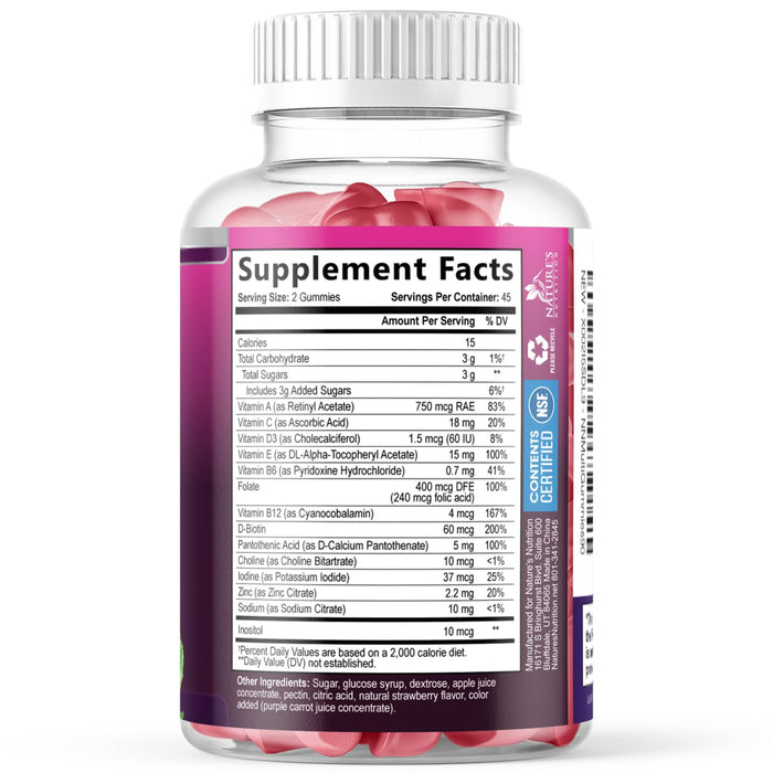Multivitamin Gummies for Adults, Daily Gummy Vitamins & Minerals for Women & Men, Immune Support Gummy Multivitamins Supplement, Adult Multi VIT Vitamin with Vitamins A, C, D, B12, Zinc - 90 Gummies