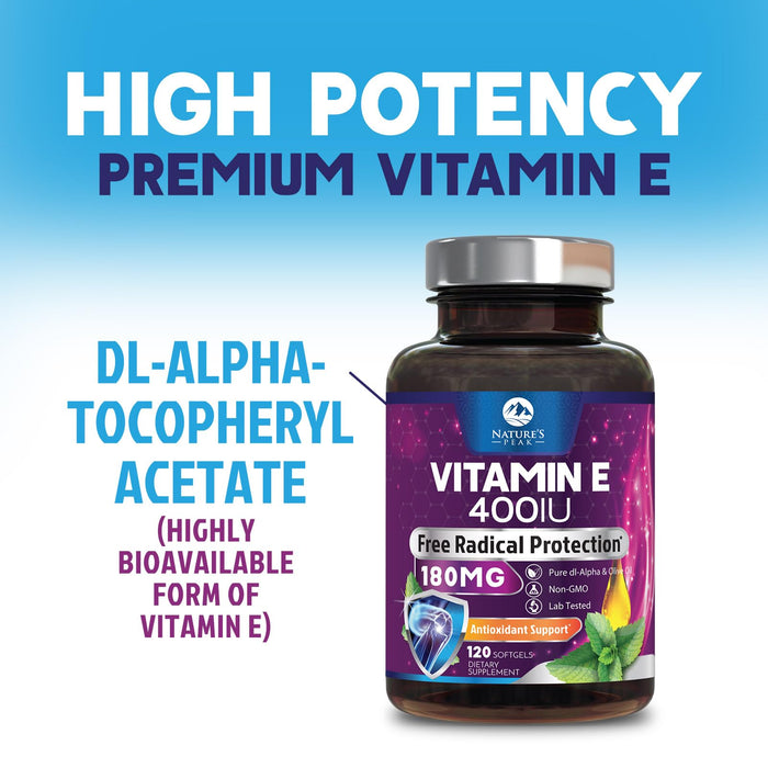 E Vitamin – 180mg – 120 Softgels