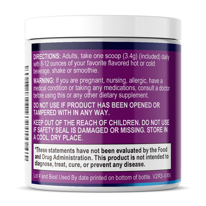 Magnesium Powder Supplement - Magnesium Citrate Powder Drink Mix Unflavored - Mag Citrate & Aquamin Supplements for Bone, Heart & Muscle Support, Sugar Free, Gluten Free, Vegan - 60 Servings