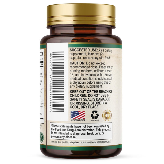 Probiotics for Women's Digestive Health - 100 Billion CFU, 16 Strains with Prebiotics, Supports Immune, Gut Health, PH, Gas & Bloating, Best Probiotic for Women & Men, Shelf Stable - 120 Capsules