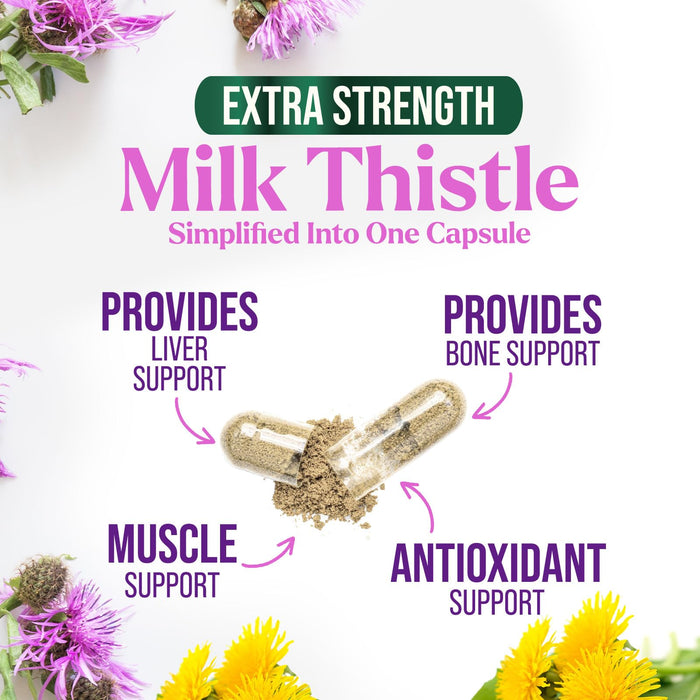 Milk Thistle Extract – 1000mg – 120 Capsules