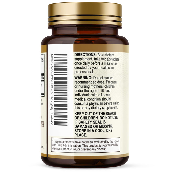 Magnesium (Glycinate) – 250mg – 60 Count