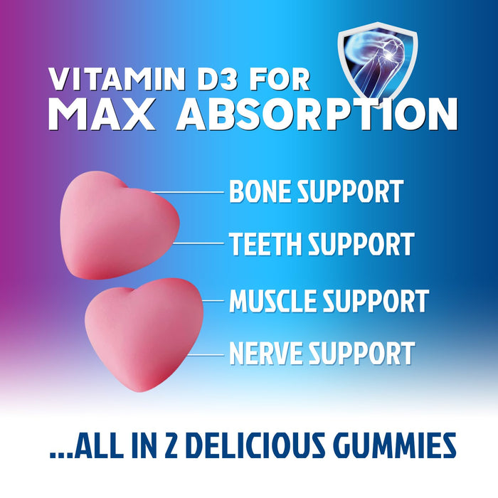 Sugar Free Chewable Calcium Gummy Vitamins – 400 IU – 120 Gummies