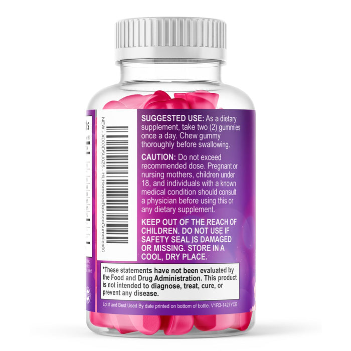 Menopause Supplements for Women - Complete Natural Mild Hot Flashes & Night Sweats Support, Multi Benefit Menopause Relief Gummy, Support for Balance & Energy, Gluten-Free & Non-GMO - 60 Gummies