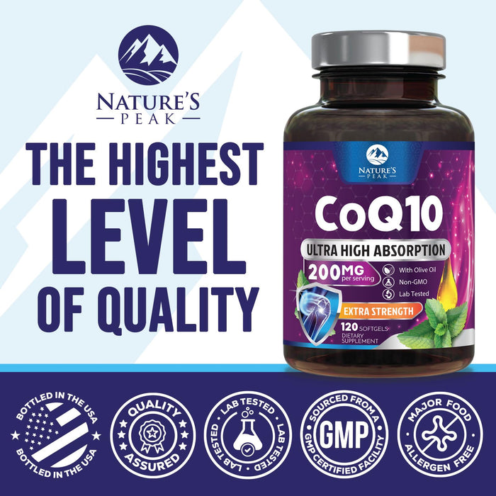 CoQ10 200mg – 120 Softgels