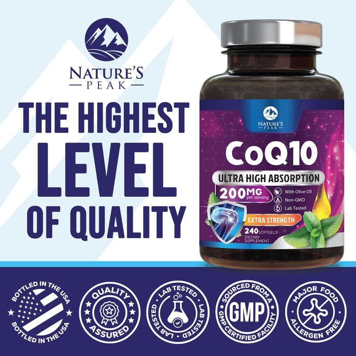 CoQ10 200mg – 240 Softgels
