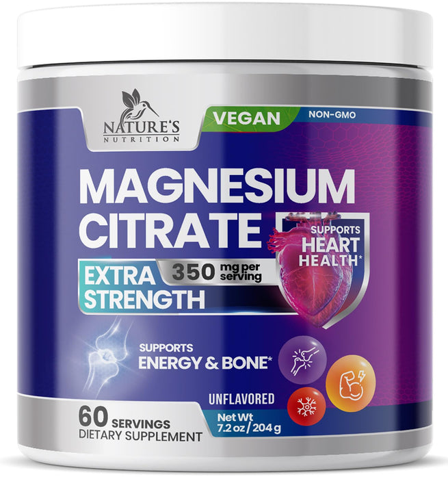 Magnesium Citrate Vegan Calm Magnesium Powder – 60 Servings