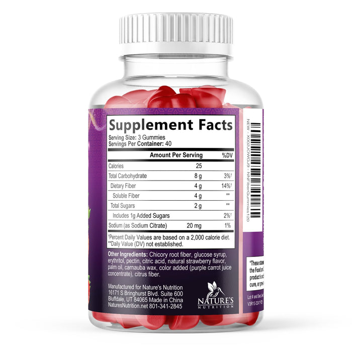 Fiber Gummies – 120 Gummies