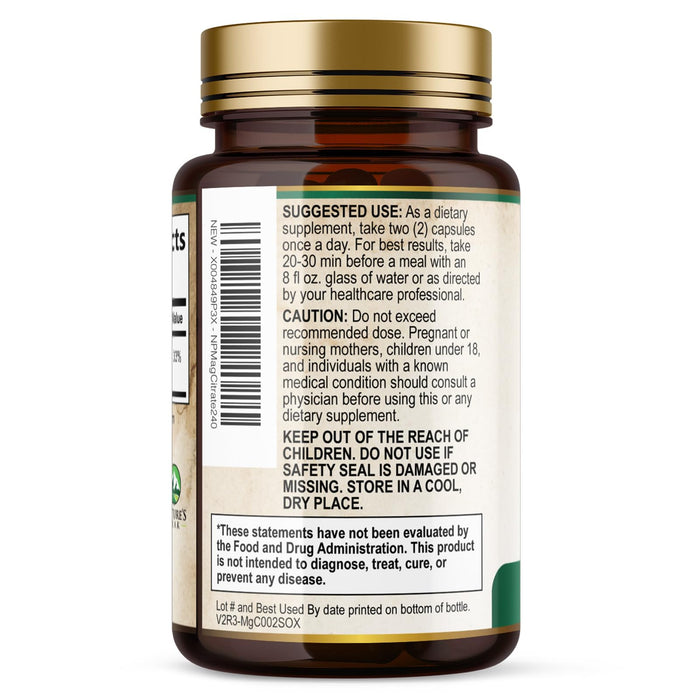 Magnesium Citrate 1000mg - High Absorption Magnesium Supplement Supports Muscle, Bone, Nerve & Heart Health - Extra Strength Magnesio Complex Pills - Non-GMO, Premium Energy Formula - 240 Capsules