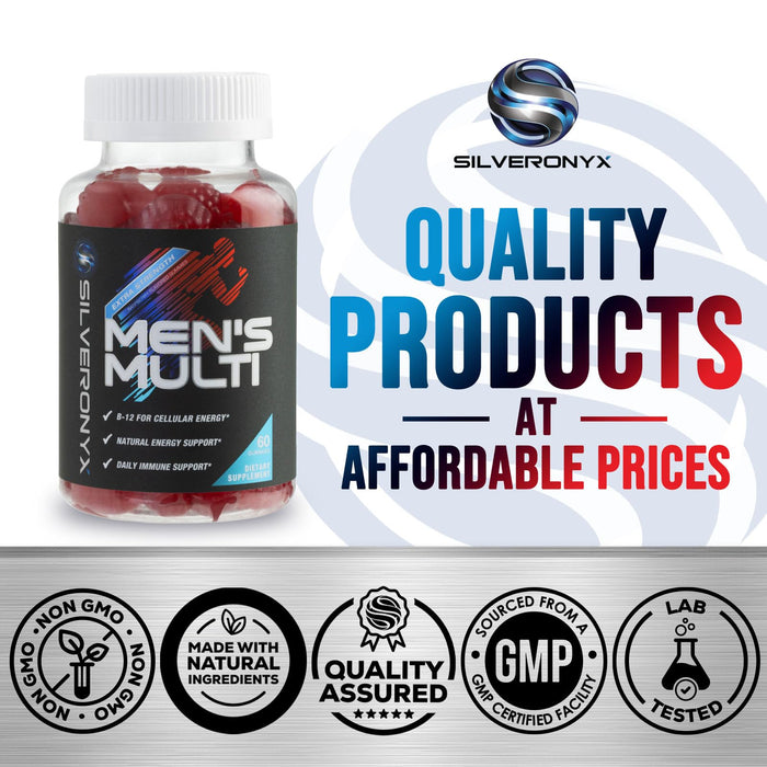 Multivitamin for Men - Daily Mens Multivitamins & Multiminerals with Vitamin D, Vitamin C, B12 Zinc & More - Energy, Memory, Focus & Immune Health Support - Essential for Men Over 40 - 60 Capsules