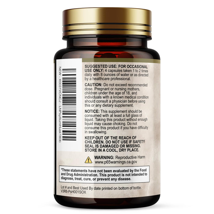 Psyllium Husk Fiber Caps 1500mg Supplement - Psyllium Husk Capsules Daily Support Digestive Health & Regularity, Nature's Plant Based Husks Natural Soluble Fiber Pills, Vegan, Non-GMO - 180 Capsules