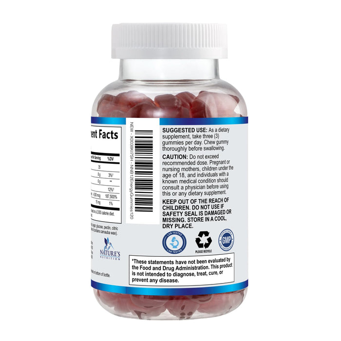 B-12 Vitamin Energy Gummies – 4500mcg – 120 Count