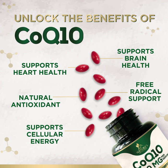 CoQ10 200mg Softgels – 120 Softgels