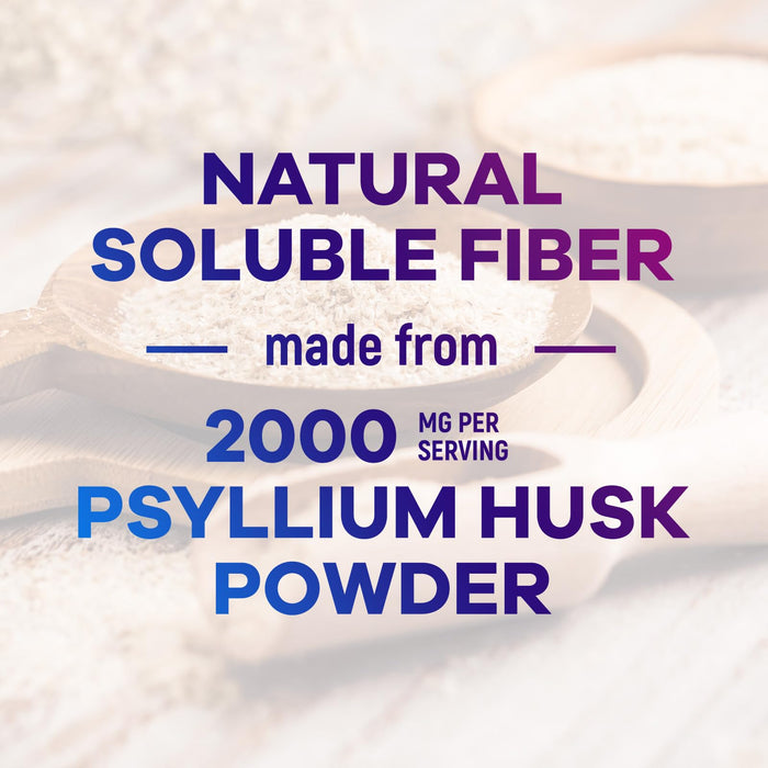 Psyllium Husk Fiber Supplement 1500mg - Vegan Prebiotic, Soluble Fiber for Daily Digestive Health & Regularity Support, Natural Psyllium Powder Caps, Sugar-Free, Non-GMO & Gluten-Free - 60 Capsules