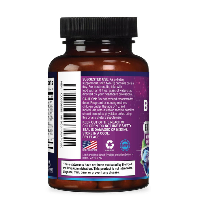 B Complex Vitamins Capsules with Vitamin B6 B12 B100 C Biotin Folate & Folic Acid - Supplement for Heart, Brain, & Nerve Support - Super Complete B-Complex for Immune & Energy Support - 60 Capsules