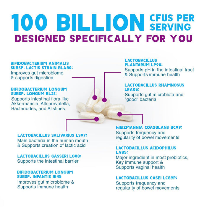 Probiotics 100 Billion CFU – 120 Capsules