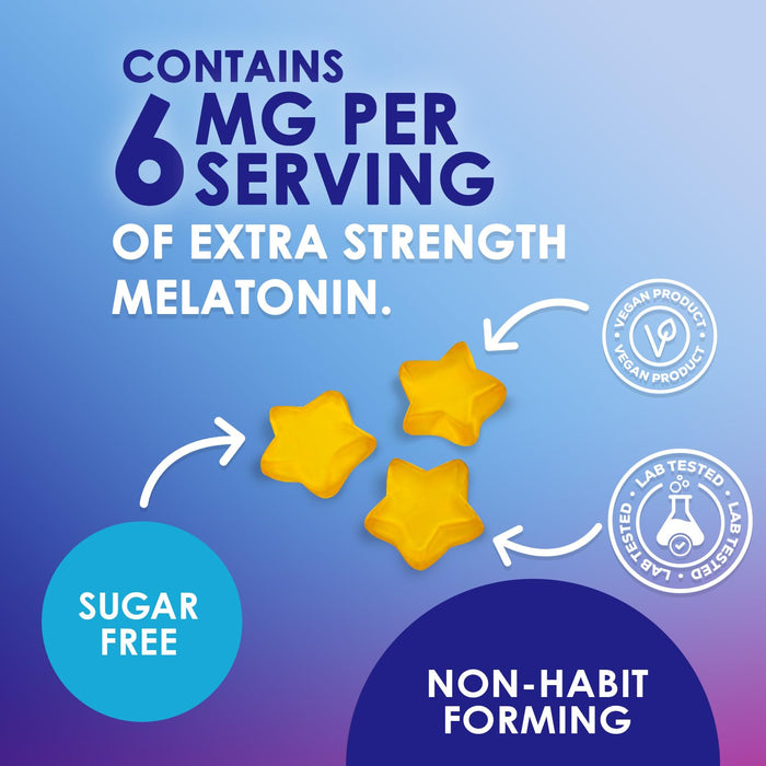 Melatonin Sleep Gummies Sugar Free - 6 mg Melatonin Sleep Gummies for Adults, Extra Strength Sleeping Gummy Supplements, Occasional Sleeping Support Supplement, 6mg Gomitas para Dormir - 120 Count