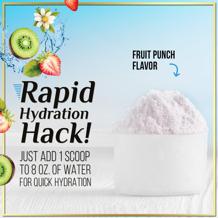 Hydration Replenisher Daily Electrolyte Drink Mix â€“ Rapid Hydration Powder with 6 Electrolytes & Minerals, Zero Sugar, Keto, Vegan, Non-GMO & Sugar-Free Electrolyte Powder Tub - 60 Servings