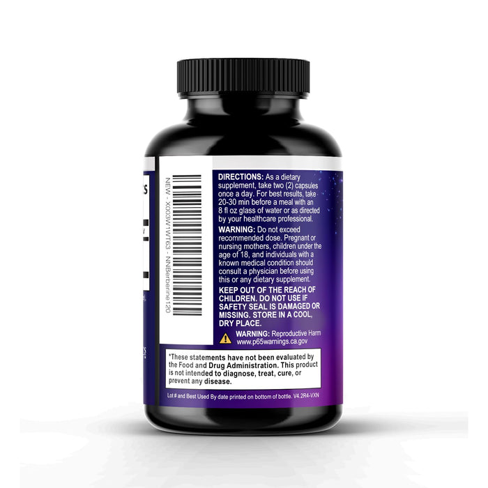 Berberine HCL 1200mg Supplement - Berberine HCI Capsules High Absorption Supplement for Heart Health & Immune Support, High Strength, Gluten-Free, Vegan, Non-GMO Pills - 120 Veggie Capsules