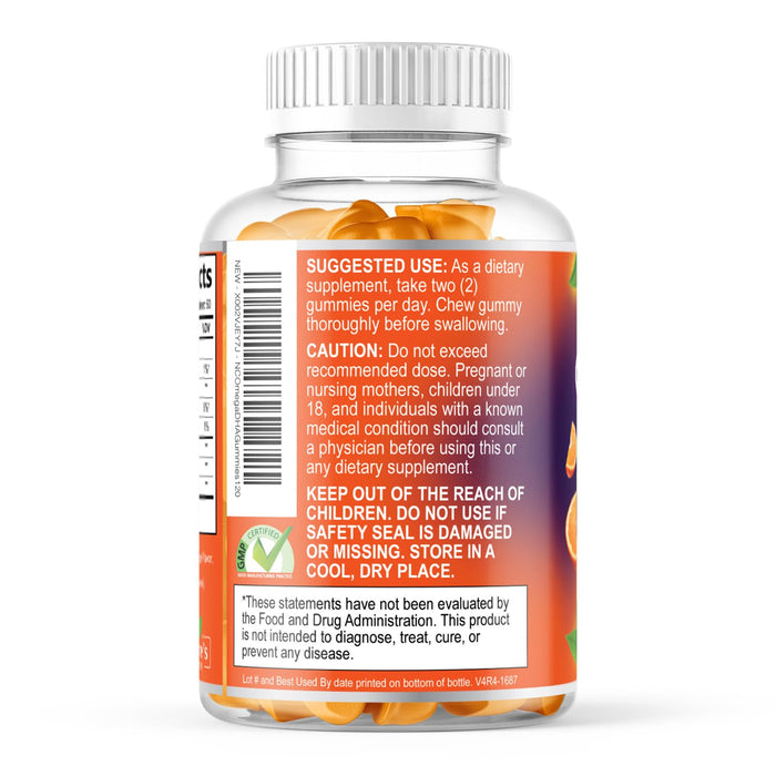 Omega 3 Fish Oil Gummies - Triple Strength Omega3 Gummy - DHA & EPA Fatty Acids for Heart Health, Joint & Brain Support, Nature's High Absorption Omega Fish Oil Supplement, Orange Flavor- 120 Gummies