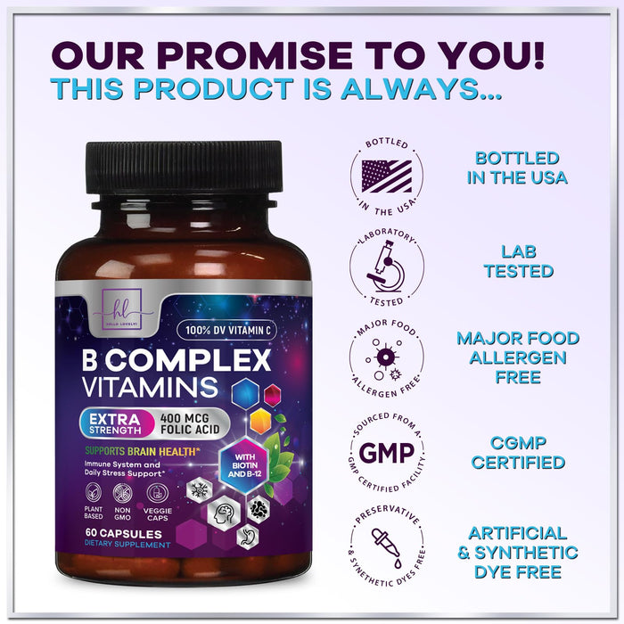B Complex Vitamin 1000mcg – 60 Capsules