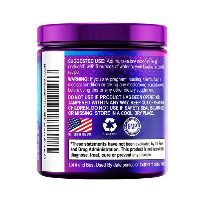 Brain Mushroom Powder - Mushroom Extract Powder, 11 in 1 Complex Mushroom Supplement with Organic Lions Mane, Reishi, Cordyceps, Chaga, Turkey Tail, Maitake for Energy & Immune Support - 60 Servings