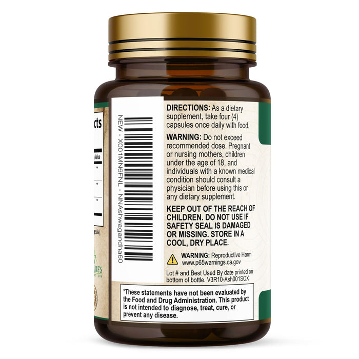 Ashwagandha Capsules for Women & Men - 2100mg Ashwagandha Supplement, Natural Antioxidant Support, Ashwa Root Extract, Extra Strength Calm Support with Black Pepper, Vegan & Gluten Free - 60 Capsules