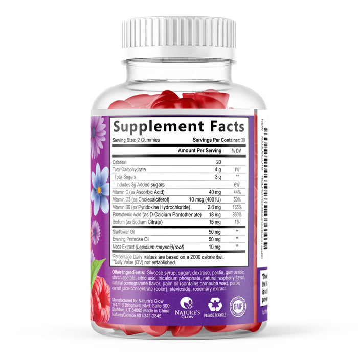 Menopause Supplement for Women - Complete Multi-Benefit Menopause Relief Gummy for Mild Hot Flashes & Night Sweats, Natural Balance & Energy Support, Menopausal Vitamins, Non-GMO - 60 Gummies