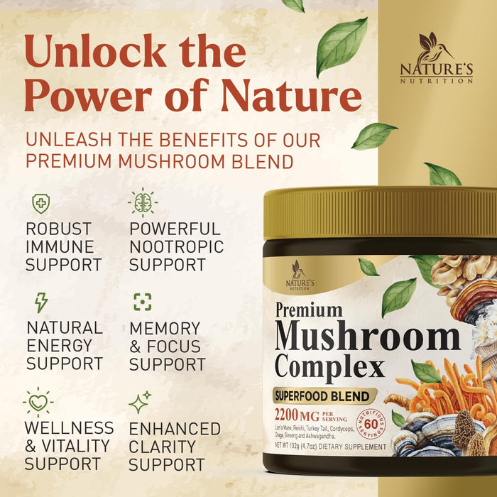 Mushroom Powder – 60 Servings