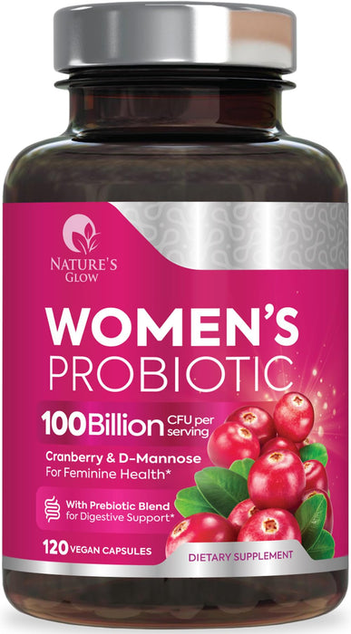 Probiotics For Women 50 Billion CFU - Women's Probiotic For Digestive Health 16 Unique Strains - Daily Vaginal PH Balance & Feminine Health Support, Womens Probiotic With Acidophilus - 120 Capsules